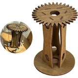 NNEDSZ Wooden Kumihimo Marudai Stand – Craft Tool for Braiding and Creative Cord Making