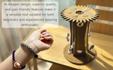 NNEDSZ Wooden Kumihimo Marudai Stand – Craft Tool for Braiding and Creative Cord Making