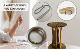 NNEDSZ Wooden Kumihimo Marudai Stand – Craft Tool for Braiding and Creative Cord Making