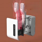 NNEDSZ White Wall-Mounted Intelligent Shoe Dryer - 360° Warm Air Fast Drying System with Constant Temperature