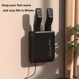 NNEDSZ Black Wall-Mounted Intelligent Shoe Dryer - 360° Warm Air Fast Drying System with Constant Temperature