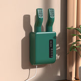 NNEDSZ Green Wall-Mounted Intelligent Shoe Dryer - 360° Warm Air Fast Drying System with Constant Temperature