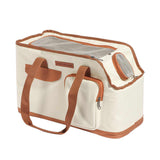 NNEDSZ Toast Large Capacity Cat Carrier Bag - Soft-Sided Pet Travel Tote with Top Zipper Opening