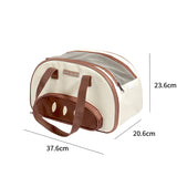 NNEDSZ Large Capacity Cat Carrier Bag - Soft-Sided Pet Travel Tote with Top Zipper Opening