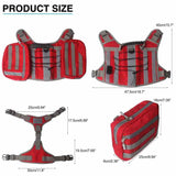 NNEDSZ Khaki Dog Tactical Backpack Harness - Adjustable Outdoor Camouflage Saddle Bag for Dogs