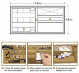 NNEDSZ Khaki Car Sun Visor Organizer - Tactical Molle Storage Panel with Multi-Pocket Design