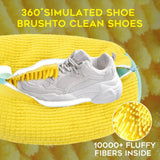 NNEDSZ Yellow Shoe Laundry Bags - Mesh Protective Washing Bags for Shoes with Zipper Design