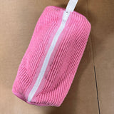 NNEDSZ Pink Shoe Laundry Bags - Mesh Protective Washing Bags for Shoes with Zipper Design