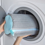 NNEDSZ Pink Shoe Laundry Bags - Mesh Protective Washing Bags for Shoes with Zipper Design