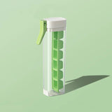 NNEDSZ Green Ice Cube Maker Bottle - Portable and Easy-Release Ice Cube Tray for Drinks
