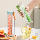 NNEDSZ Green Ice Cube Maker Bottle - Portable and Easy-Release Ice Cube Tray for Drinks