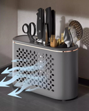 NNEDSZ Grey All-in-One Kitchen Knife and Utensil Holder - Multi-Functional Organizer with Storage Drawers