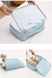 NNEDSZ Pink Travel Packing Cube Set - 7-Piece Luggage Organizer for Clothes, Toiletries, and Accessories
