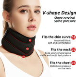 NNEDSZ Adjustable Neck Brace with V-Shape Design – Cervical Spine Support for Pain Relief and Posture Correction