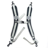 NNEDSZ Black Adjustable Reflective double Harness with Clips - Versatile Shoulder Strap for Backpacks and Outdoor Gear