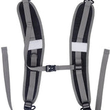 NNEDSZ Black Adjustable Reflective double Harness with Clips - Versatile Shoulder Strap for Backpacks and Outdoor Gear