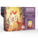 NNEDSZ Exotic City DIY 1000-Piece Paper Puzzle - Creative Educational Toy for Family Fun