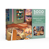 NNEDSZ Flip-book Time DIY 1000-Piece Paper Puzzle - Creative Educational Toy for Family Fun