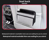 NNEDSZ Grey Upgraded Waterproof Car Storage Bag - Multi-Position Hanging Organizer