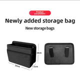 NNEDSZ Grey Upgraded Waterproof Car Storage Bag - Multi-Position Hanging Organizer