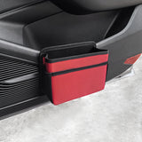 NNEDSZ Red Upgraded Waterproof Car Storage Bag - Multi-Position Hanging Organizer