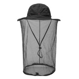 NNEDSZ Black Outdoor Mosquito Net Hat - Sun Protection and Insect Repellent Bucket Hat