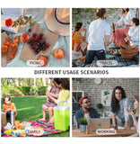 NNEDSZ Grey Waterproof Insulated Lunch Bag - Leakproof Thermal Cooler for Food and Drinks