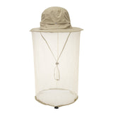 NNEDSZ Yellow Outdoor Mosquito Net Hat - Sun Protection and Insect Repellent Bucket Hat