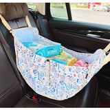 NNEDSZ White Car Back Seat Organizer Hammock - Portable Storage Solution