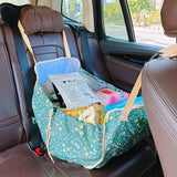 NNEDSZ Green Car Back Seat Organizer Hammock - Portable Storage Solution