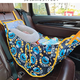 NNEDSZ Nevy Blue Car Back Seat Organizer Hammock - Portable Storage Solution