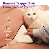 NNEDSZ Eco-Friendly Triangle Hair Remover Tool for Pet Hair and Dust – Durable and Reusable