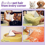 NNEDSZ Eco-Friendly Triangle Hair Remover Tool for Pet Hair and Dust – Durable and Reusable