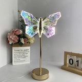 NNEDSZ Muliticolor Butterfly LED Night Light - Creative Crystal Design for Ambient Lighting