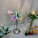 NNEDSZ Muliticolor Butterfly LED Night Light - Creative Crystal Design for Ambient Lighting
