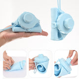 NNEDSZ Green 600ml Silicone Collapsible Water Bottle - Portable and Eco-Friendly Hydration Solution