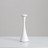 NNEDSZ White Modern Minimalist LED Mushroom Lamp - Touch Control Rechargeable Night Light