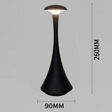 NNEDSZ White Modern Minimalist LED Mushroom Lamp - Touch Control Rechargeable Night Light