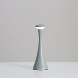 NNEDSZ Grey Modern Minimalist LED Mushroom Lamp - Touch Control Rechargeable Night Light
