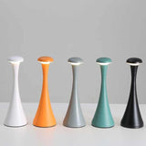NNEDSZ Green Modern Minimalist LED Mushroom Lamp - Touch Control Rechargeable Night Light
