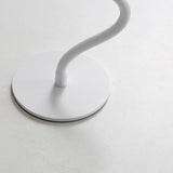 NNEDSZ Corrugated Green Lamp Cap Elegant Curved Stem Mushroom Desk Lamp - Adjustable LED Table Light