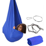 NNEDSZ Blue Kids' Outdoor Hanging Swing Pod Chair - Comfortable & Durable Hammock for Play