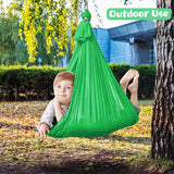 NNEDSZ Purple Kids' Outdoor Hanging Swing Pod Chair - Comfortable & Durable Hammock for Play