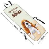 NNEDSZ Beige Dog Car Seat Cover - Waterproof & Scratch-Resistant Pet Seat Protector