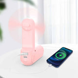 NNEDSZ Blue Portable Foldable Mini Fan with USB Power Bank
