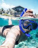 NNEDSZ Black Professional Snorkeling Mask and Dry-Top Snorkel Set