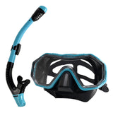 NNEDSZ Green Black Professional Snorkeling Mask and Dry-Top Snorkel Set