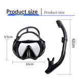 NNEDSZ Blue Professional Snorkeling Mask and Dry-Top Snorkel Set