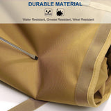 NNEDSZ Grey Portable Roll-Up Tool Organizer with Zippered Pockets