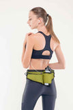 NNEDSZ Blue Adjustable Running Waist Pack with Water Bottle Holder, Reflective Design, and Multiple Storage Pockets for Outdoor Activities